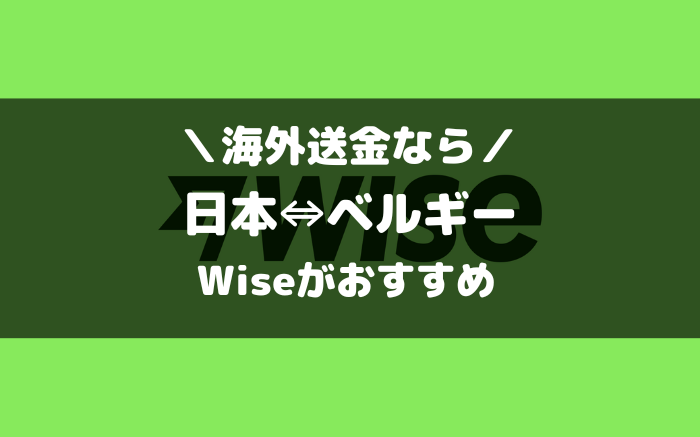 ベルギーへの海外送金ならWise（ワイズ）
